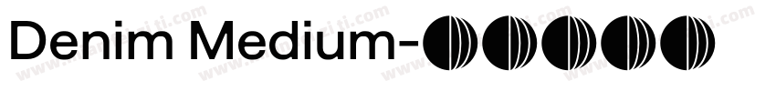 Denim Medium字体转换